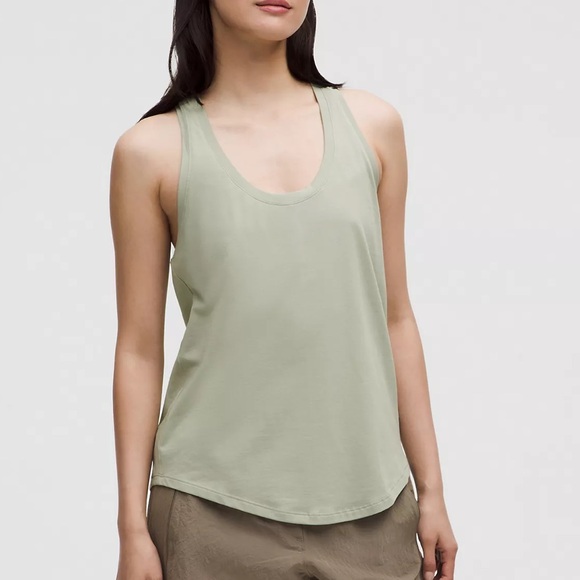 Lululemon Fog Green Love Tank Top - Picture 1 of 7